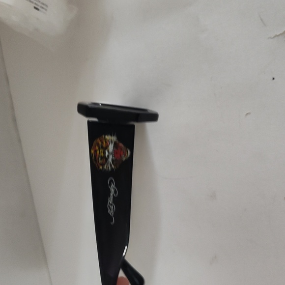 Ed Hardy Black Sunglasses with Colorful Accents - Picture 2 of 7